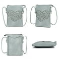 thumbnail image 5 of MKF Collection Heartly Women's Crossbody Bag, Vegan Leather Handbag by Mia K. - Gray, 5 of 5