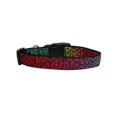thumbnail image 3 of Pet Dog  Cat Nylon Collar or Leash, "Rainbow Leopard", 3 of 3
