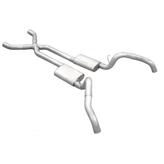 Pypes Performance Exhaust PYPSGF60S 1967-1969 Camaro V8 2.5 in. Exhaust System with X-Pipe