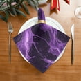 thumbnail image 2 of Napkin Satin Napkin 20*20Inchx1 Kitchen Towel Dinner Plate Towel Decorative Towel Napkin Tea Towel Suitable For Kitchen Table Purple River Pattern, 2 of 8