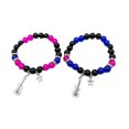 thumbnail image 2 of Xihbxyly Ofertas del Prime Day Pulsera elástica con cuentas de amor para hombre y mujer, con imán, 2 of 7