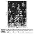 thumbnail image 4 of Orinice  Christmas Tree Throw Blanket Ultra Soft Warm All Season Black White Leaf Circle Polka Dot Decorative Fleece Blankets for Bed Chair Car Sofa Couch Bedroom  40x50in, 4 of 6