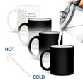 thumbnail image 4 of 3drose, Image of Colored Snowflakes and Xmas Tree Say Merry Christmas, 11oz Magic Transforming Mug, 4 of 7