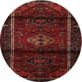 thumbnail image 1 of Ahgly Company Machine Washable Indoor Round Traditional Bakers Brown Area Rugs, 3' Round, 1 of 7