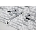 thumbnail image 2 of Kingston Brass KS8021CKL Kaiser Two-Handle 3-Hole Wall Mount Roman Tub Faucet in Polished Chrome, 2 of 7