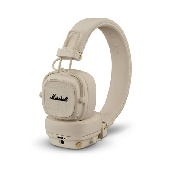 Auriculares supraaurales Bluetooth Marshall Major V, color crema