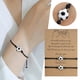 thumbnail image 2 of Fútbol en forma de tarjeta Mejor Amigo Pulseras Parejas Pulseras para 2 a juego de él y su amante pulsera de joyería para la relación de amistad novio novia, 2 of 6