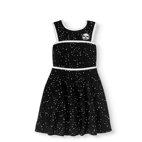 Girls' 7-16 Star Trooper Textured Jacquard Skater Dress