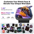 thumbnail image 5 of Mingdaln 7 Bands Gift Set Smart Watch Fits for Android and Iphone, Smartwatch for Women Men, 1.85" HD Fitness Tracker 120 Plus Sports Mode, Smart Watch with Bluetooth Call, IP68, Perfect gift, 5 of 9