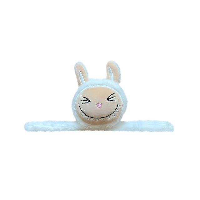 Muñeca de peluche de macarrón de Labubu de Pop Mart - Modelo oculto Juguete de muñeca de peluche, regalo para muñeca de trapo que hace ruido al caminar y es una mascota electrónica