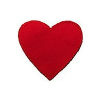 Altotux Red Heart Sew on Patch Applique Sewing Notions Romantic Love Valentine's Day DIY Craft Supplies By 2 Pieces (1.25" x 1.125")