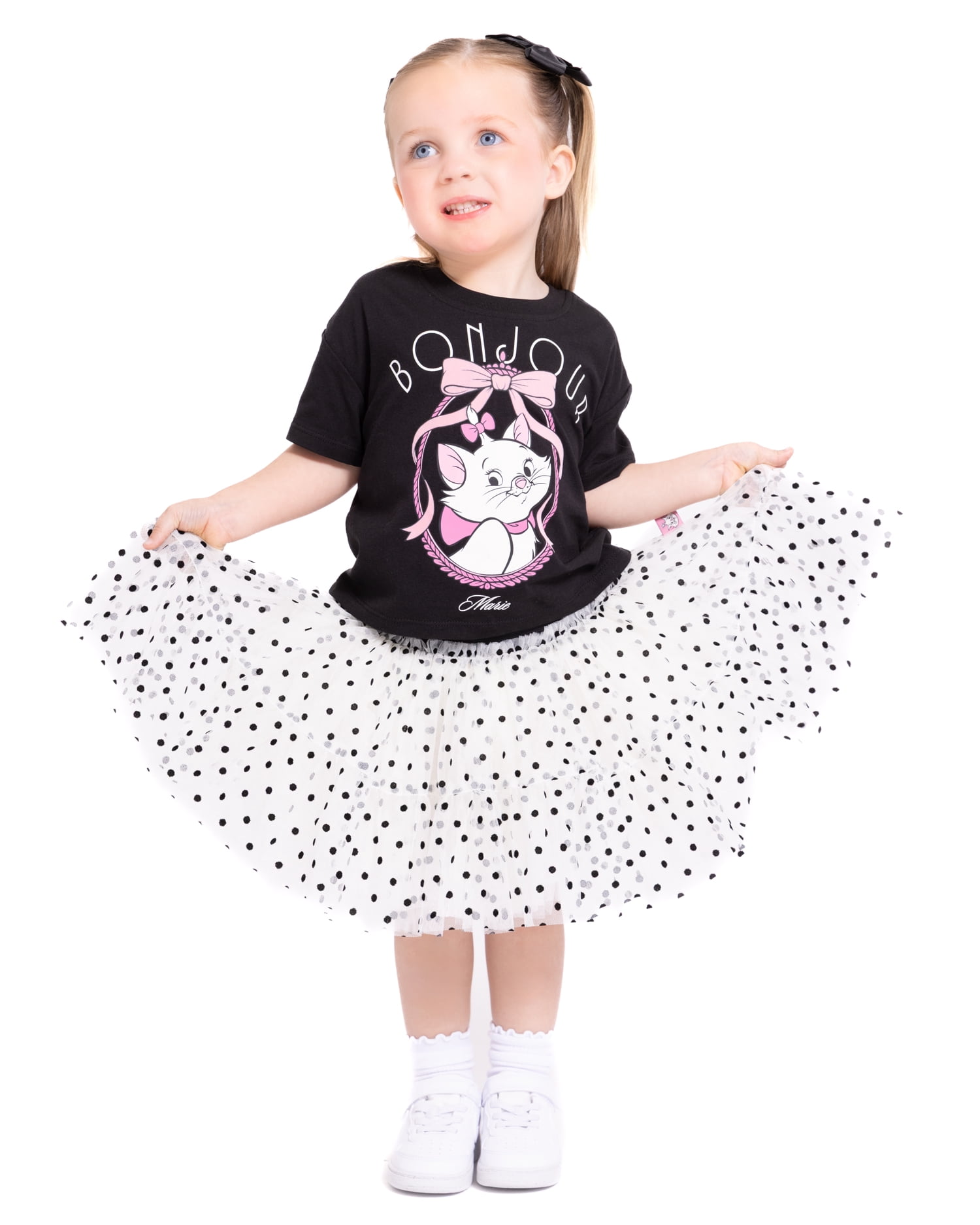 The Aristocats Marie Toddler Girls' Graphic Tee and Tutu Skirt Set, 2-Piece, Sizes 12M-5T