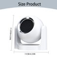 thumbnail image 4 of 12V Car Heater 120W Fast Heating Fan 2 In 1 Heating & Windshield De Icers Automobile Windscreen Fan With Plug In Window For SUV Trucks, 4 of 9