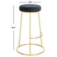 thumbnail image 6 of SAFAVIEH Sabina Modern Style Round Bar Stool, Black/Gold (18.5 in. W x 18.5 in. D x 29.2 in. H), 6 of 7