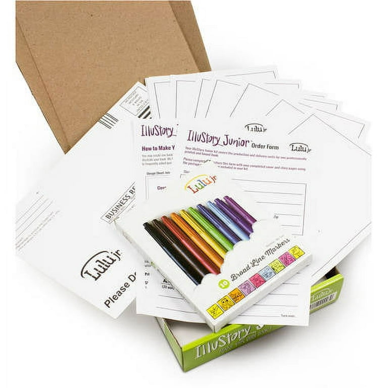 Illustory Book Making Kit, Multicolor (Full pack with 10 color markers)