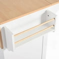 thumbnail image 3 of [Spacious & Foldable] Kitchen Island with 2 Drop Leaves & Charging Station, 3 of 26