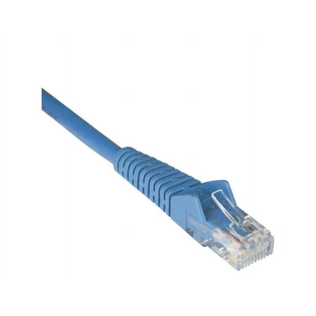 UPC: 0037332122056 | Tripp Lite 30-ft. Cat6 Gigabit Snagless Molded Patch Cable(RJ45 M/M) – Blue