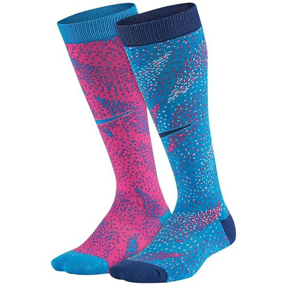 Nike Nike Youth Graphic Cotton Knee High Socks 2PackMulticolor