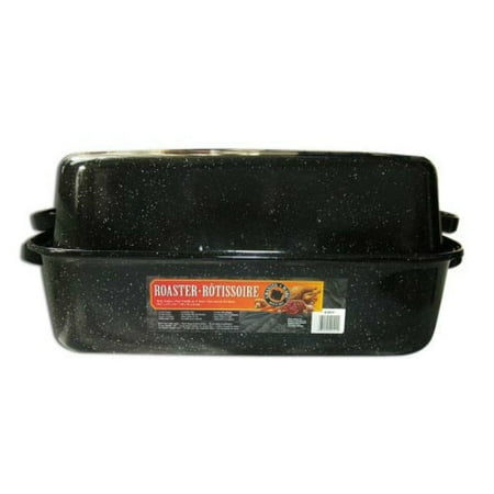

3 pcs Granite-Ware 0511-3 Porcelain-On-Steel Covered Rectangle Roaster 21