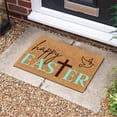 thumbnail image 2 of TIELUTT Easter Line Bunny Floor Mat Velvet Happy Easter Velvet Bunny Welcome Floor Mat Fuzzy Blanket Throw Light Weight Blanket Area Rug Set Blanket Throws for Women Lightweight Throw Blanket, 2 of 5