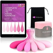 Bodyotics Deluxe Kegel Weighted Exercise Balls - Pelvic Floor Tightening - Set of 6 for Beginners to Advanced with Free E-Book
