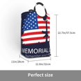 thumbnail image 3 of KLL Memorial Day Laundry Hamper,Large Canvas Fabric Lightweight Storage Basket Toy Organizer Dirty Clothes Collapsible Waterproof, 3 of 6