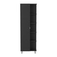 thumbnail image 5 of Bathroom Storage Cabinet Urano Mirror Linen Cabinet, Four Interior Shelves, Five External Shelves -Black,Bathroom Vanity, 5 of 9