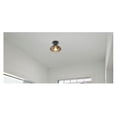 thumbnail image 3 of allen + roth Yordan 1-Light 8.5-in Matte Bronze Semi Flush Mount Light, 3 of 5
