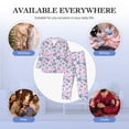 thumbnail image 7 of Bingfone Men's Pajama Set 2 Piece Loungewear PJs, Long Sleeve with Pajama Pants-Sea Shells 3, 7 of 7