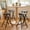 Black/4pk, variant on Homy Casa Folding Stool with Round Seat, Black Metal Frame, Portable Space-Saving Design