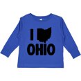 thumbnail image 3 of Inktastic I Love Ohio with State Silhouette Boys or Girls Long Sleeve Toddler T-Shirt, 3 of 5