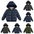 thumbnail image 2 of Hicidod Winter Coats for Girls Girls Boys Winter Coats Warm Lightweight Thicken Puffer Jackets Children Long Sleeve Zipper Hooded Outdoor Down Coats, 2 of 5