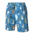 thumbnail image 4 of Logiee Cute Dogs Print Mens Swim Trunks Quick Dry Board Shorts,Breathable Hawaii Beach Shorts Swimwear Bathing Suits-Large, 4 of 6