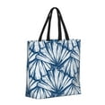 thumbnail image 2 of Naloa Blue Shells Tote Bag for Women, Foldable Tote Bag With Zipper, Large Shoulder Bag, Top Handle Handbag for Travel, Work, Shopping, 2 of 9