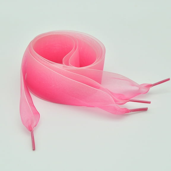 GOOHOCHY  3 Pairs White Shoe Laces Transparent Shoelaces Creative Decorative