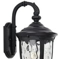 thumbnail image 3 of John Timberland Bellagio Vintage Rustic Outdoor Wall Light Fixture Textured Black Downbridge 20 1/2" Clear Hammered Glass for Post Exterior Barn Deck, 3 of 7