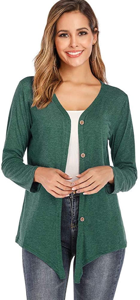 Button Down Cardigan Sweaters Knit 