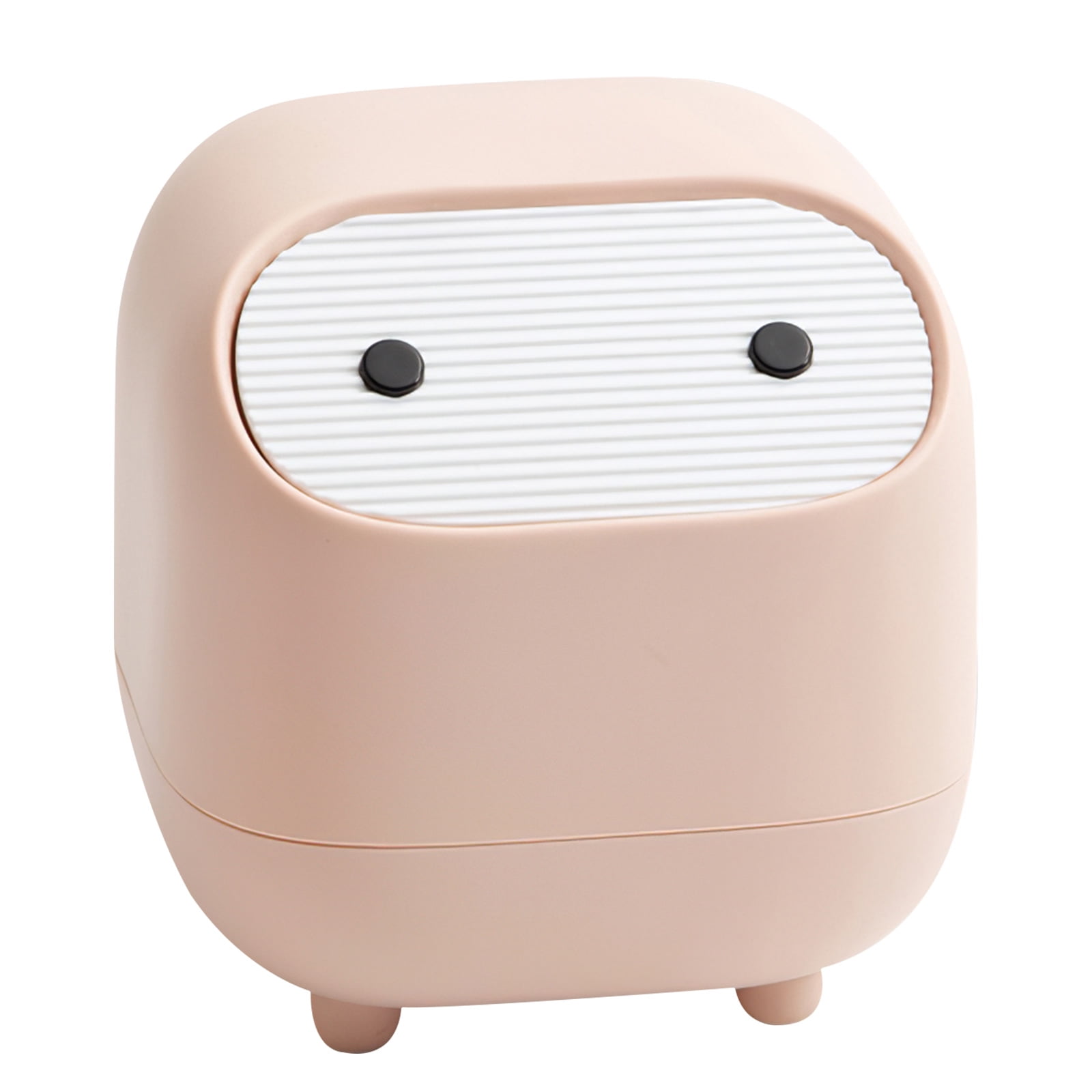 Desktop Trash Can with Lid Cartoon Mini Trash Storage Bin Countertop