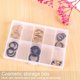 thumbnail image 5 of Organizador de plástico Caja de almacenamiento Divisor ajustable Compartimento de rejilla extraíble para joyería Cuentas Pendiente Herramienta Gancho de pesca Accesorios pequeños, 5 of 7