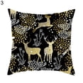 thumbnail image 1 of Funda de almohada con estampado de ciervos, funda de cojín de poliéster decorativa elástica para el hogar, 1 of 5