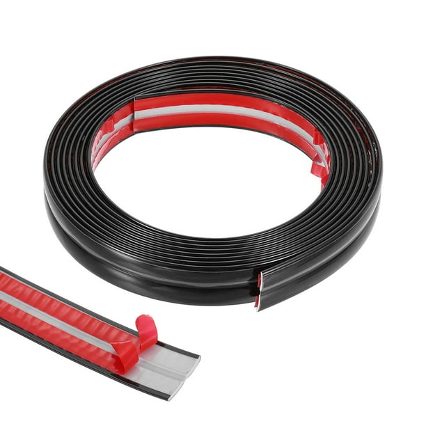 Moldura de protección de esquina de pared Uxcell, 0.79 pulgadas x 3.2 pies, autoadhesiva, negra