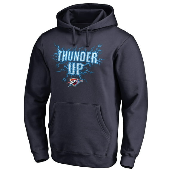 Men's Navy Oklahoma City Thunder Hometown Collection Thunder Up Pullover Hoodie