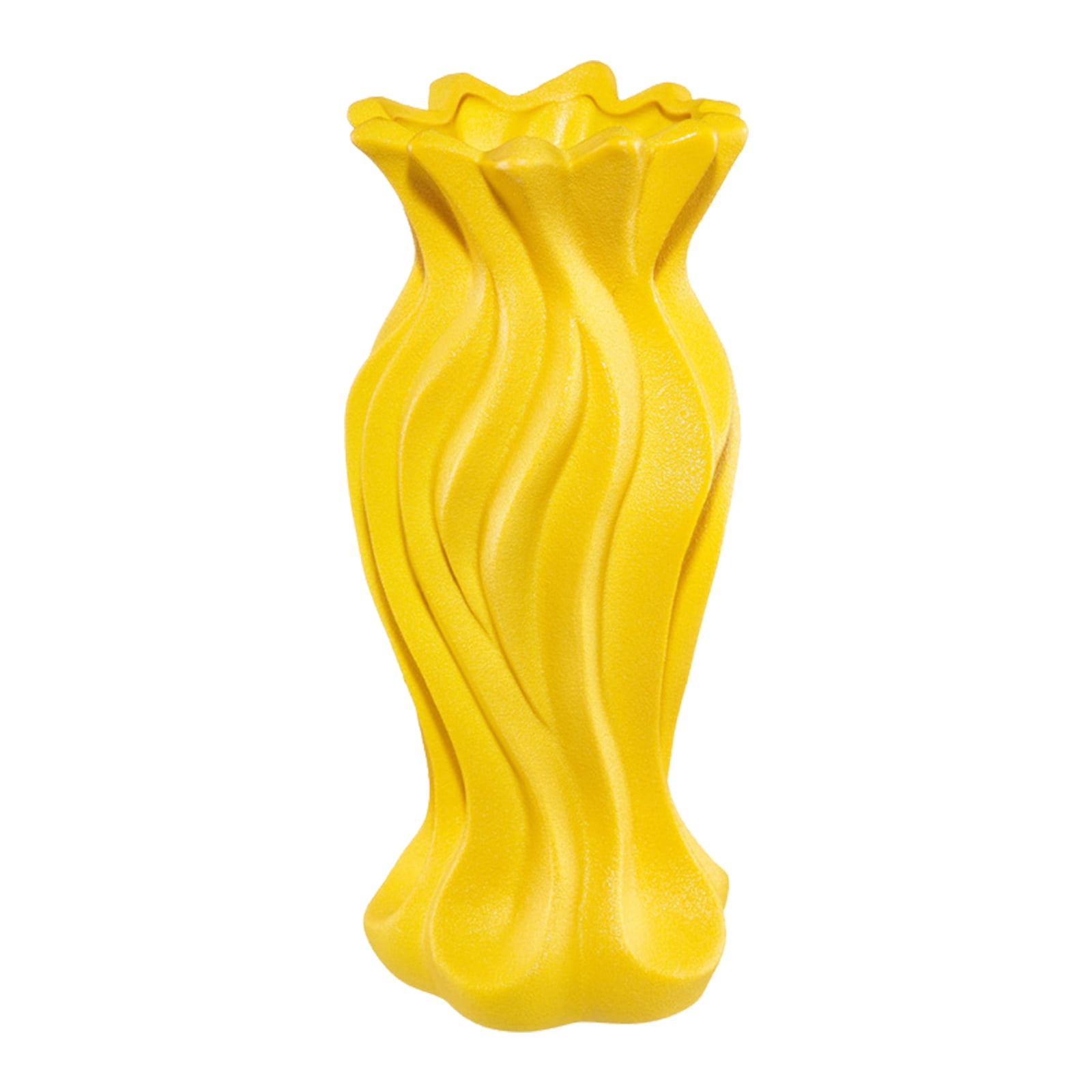 Flower Pot Ceramic Vase Colorful Ornament Nordic Style Simple Yellow