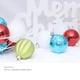 thumbnail image 4 of Paquete de 24 bolas de Navidad para colgar decoración de plástico Naiovety rojo verde oro, 4 of 6