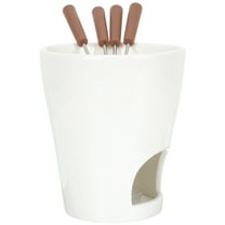 TAILTOSS Ceramic Melting Pot for Chocolate Melting and Fondue for Chocolate 13.5x11.8cm 1 Set