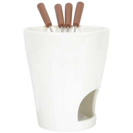TAILTOSS Ceramic Melting Pot for Chocolate Melting and Fondue for Chocolate 13.5x11.8cm 1 Set