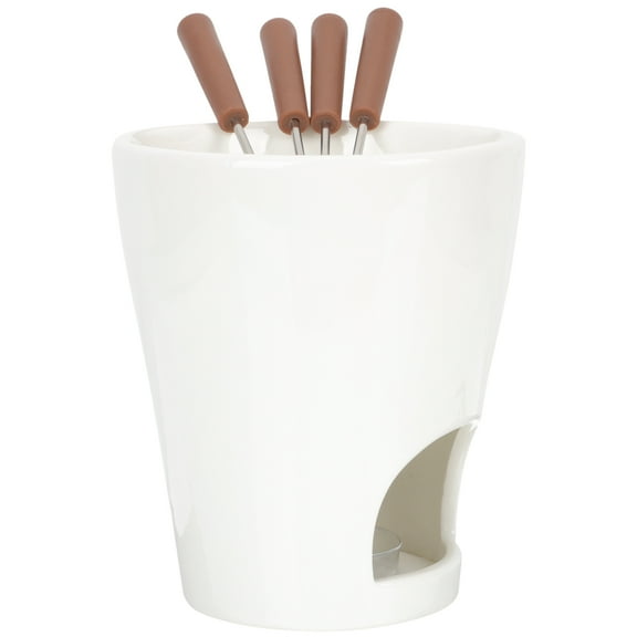 TAILTOSS Ceramic Melting Pot for Chocolate Melting and Fondue for Chocolate 13.5x11.8cm 1 Set