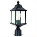 932-20-Dolan Lighting-Charleston 1-Light Outdoor Post Lantern-Antique Bronze Finish