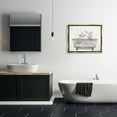 thumbnail image 3 of Stupell Industries Hog Bathroom Pigs Animals & Insects Painting Gold Floater Framed Canvas Art Print Wall Art, 31 x 25, 3 of 10