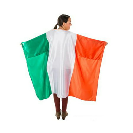 Saint Patrick's Day Flag Of Ireland Irish Satin Cape Costume Accessory